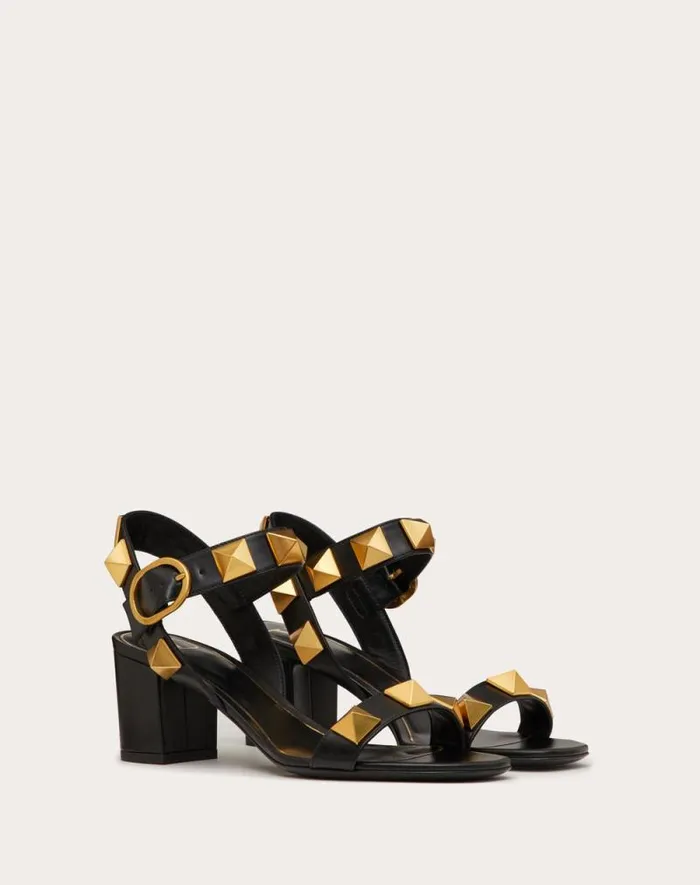 Valentino Sandals Woman Roman Stud Calfskin Sandal 60 Mm For Woman In Light Ivory Light Ivory Valentino Sandals Woman Roman Stud Calfskin Sandal 60 Mm For Woman In Light Ivory Light Ivory