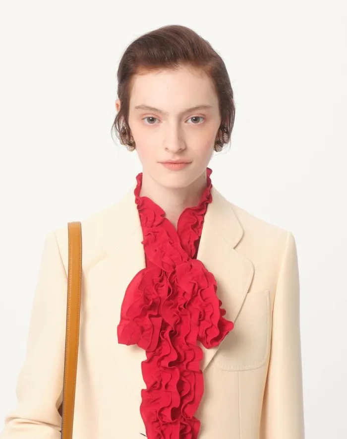 Valentino Shirts And Tops Woman Crepe De Chine Shirt For Woman In Beige Beige Valentino Shirts And Tops Woman Crepe De Chine Shirt For Woman In Beige Beige