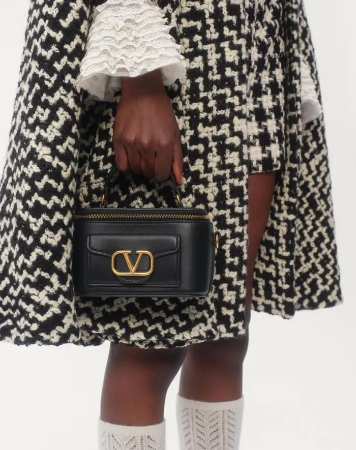 Valentino Shirts And Tops Woman Georgette Blouse For Woman In Blackivory Blackivory
