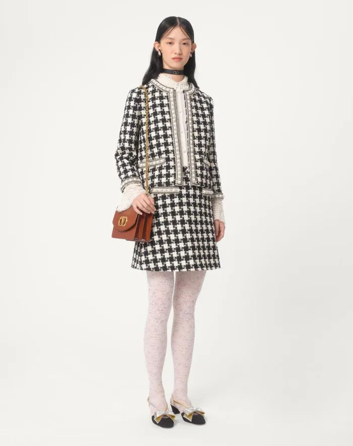 Valentino Shirts And Tops Woman Georgette Blouse For Woman In Blackivory Blackivory