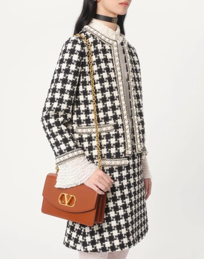 Valentino Shirts And Tops Woman Georgette Blouse For Woman In Blackivory Blackivory