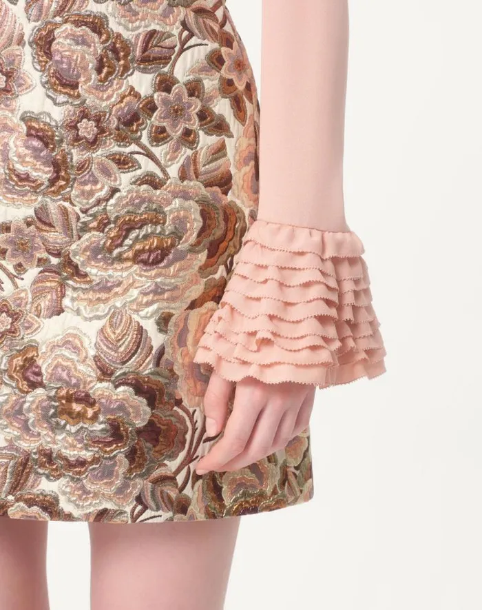 Valentino Shirts And Tops Woman Georgette Blouse For Woman In Rose Mist Rose Mist