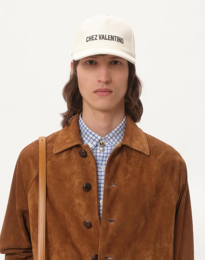 Valentino Shirts Man Linen Shirt With Vlogo Embroidery For Man In Whitelight Blue Whitelight Blue