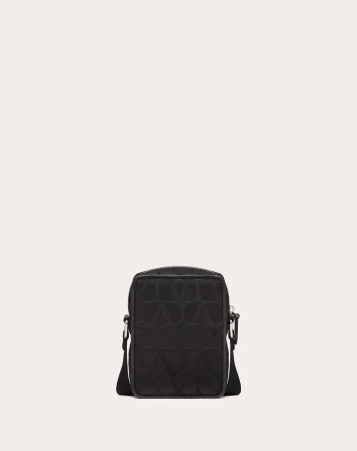 Valentino Shoulder Bags Man Small Black Iconographe Nylon Shoulder Bag For Man In Black Black Valentino Shoulder Bags Man Small Black Iconographe Nylon Shoulder Bag For Man In Black Black