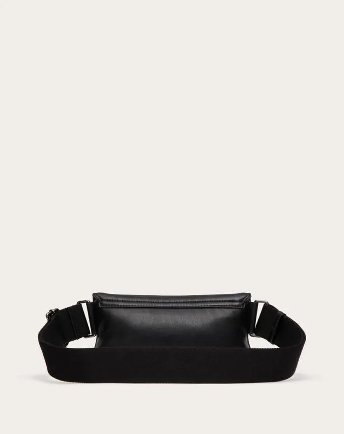 Valentino Shoulder Bags Man Valentino Garavani Noir Nappa Leather Shoulder Bag For Man In Black Black