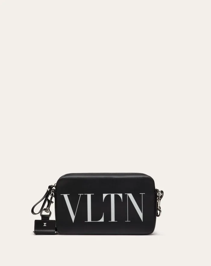 Valentino Shoulder Bags Man Vltn Leather Crossbody Bag For Man In Blackwhite Blackwhite Valentino Shoulder Bags Man Vltn Leather Crossbody Bag For Man In Blackwhite Blackwhite