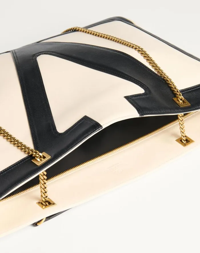 Valentino Shoulder Bags WomanMan Valentino Garavani Viva Superstar Nappa Leather Shopper For Woman In Blackbrown Blackbrown