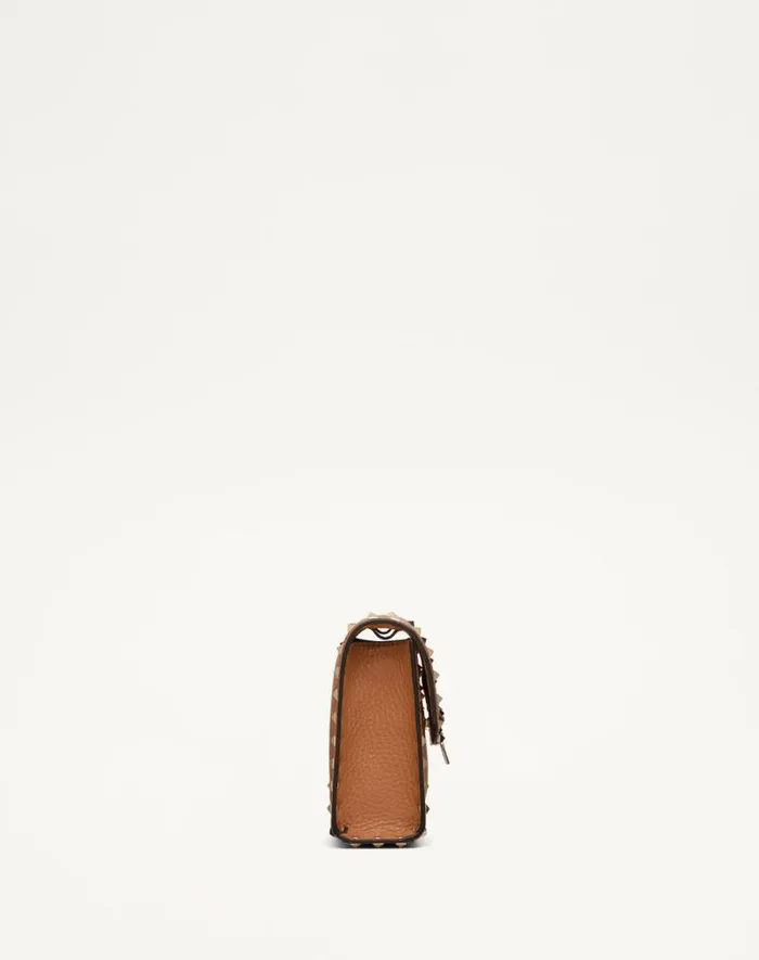 Valentino Shoulder Bags Woman Small Rockstud Grainy Calfskin Crossbody Bag For Woman In Black Black Valentino Shoulder Bags Woman Small Rockstud Grainy Calfskin Crossbody Bag For Woman In Black Black