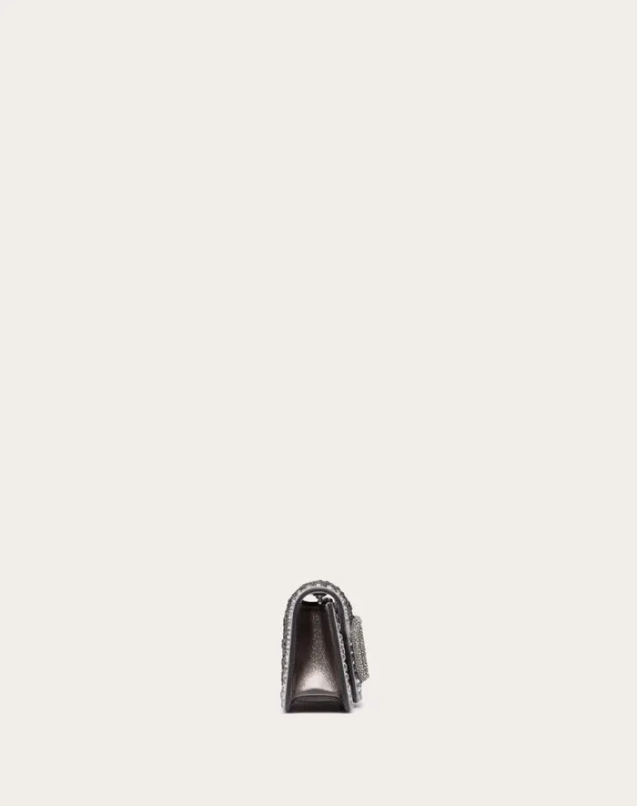 Valentino Shoulder Bags Woman Small Valentino Garavani Loc Shoulder Bag With Rhinestones For Woman In Crystalblackanthracite Crystalblackanthracite Valentino Shoulder Bags Woman Small Valentino Garavani Loc Shoulder Bag With Rhinestones For Woman In Crystalblackanthracite Crystalblackanthracite