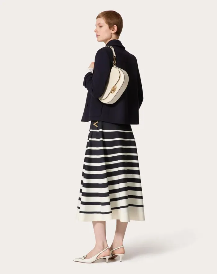 Valentino Shoulder Bags Woman Small Valentino Garavani Ohval Shoulder Bag In Nappa Calfskin For Woman In Black Black Valentino Shoulder Bags Woman Small Valentino Garavani Ohval Shoulder Bag In Nappa Calfskin For Woman In Black Black