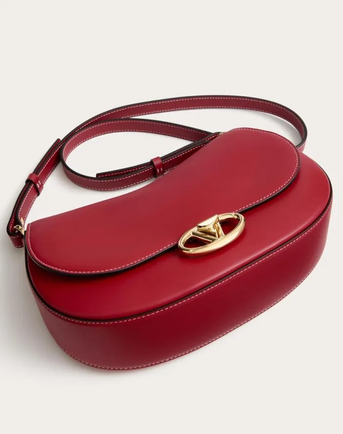 Valentino Shoulder Bags Woman Small Valentino Garavani Ohval Shoulder Bag In Nappa Calfskin For Woman In Black Black Valentino Shoulder Bags Woman Small Valentino Garavani Ohval Shoulder Bag In Nappa Calfskin For Woman In Black Black