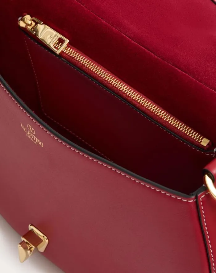 Valentino Shoulder Bags Woman Small Valentino Garavani Ohval Shoulder Bag In Nappa Calfskin For Woman In Black Black Valentino Shoulder Bags Woman Small Valentino Garavani Ohval Shoulder Bag In Nappa Calfskin For Woman In Black Black