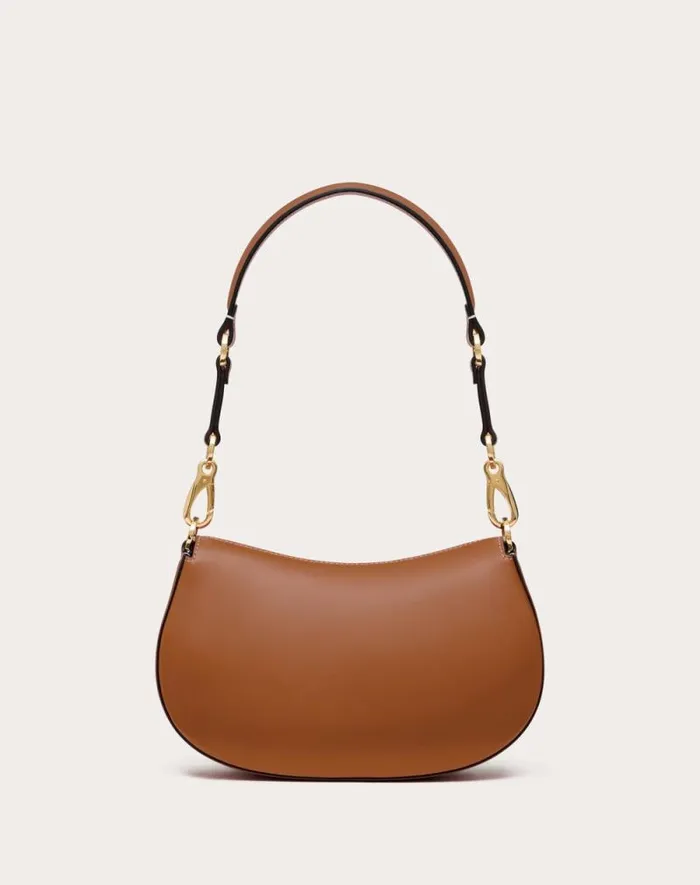 Valentino Shoulder Bags Woman Small Valentino Garavani Ohval Shoulder Bag In Nappa Calfskin For Woman In Black Black Valentino Shoulder Bags Woman Small Valentino Garavani Ohval Shoulder Bag In Nappa Calfskin For Woman In Black Black