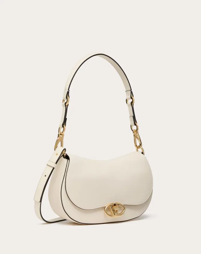 Valentino Shoulder Bags Woman Small Valentino Garavani Ohval Shoulder Bag In Nappa Calfskin For Woman In Black Black Valentino Shoulder Bags Woman Small Valentino Garavani Ohval Shoulder Bag In Nappa Calfskin For Woman In Black Black