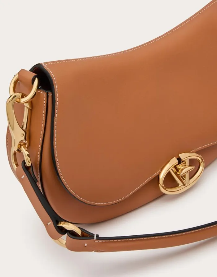 Valentino Shoulder Bags Woman Small Valentino Garavani Ohval Shoulder Bag In Nappa Calfskin For Woman In Black Black Valentino Shoulder Bags Woman Small Valentino Garavani Ohval Shoulder Bag In Nappa Calfskin For Woman In Black Black