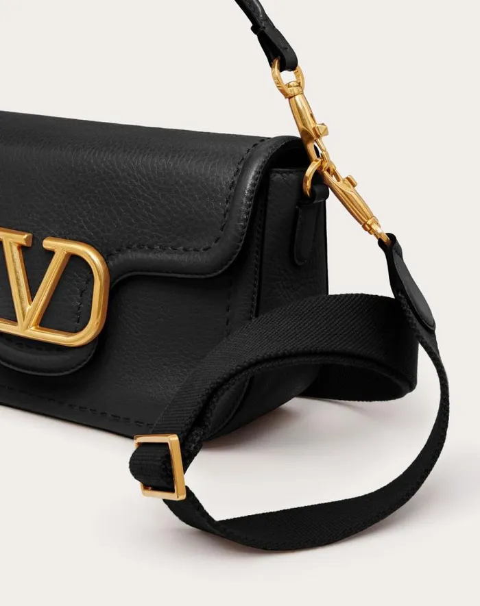 Valentino Shoulder Bags Woman Valentino Garavani Alltime Grainy Calfskin Shoulder Bag For Woman In Black Black Valentino Shoulder Bags Woman Valentino Garavani Alltime Grainy Calfskin Shoulder Bag For Woman In Black Black