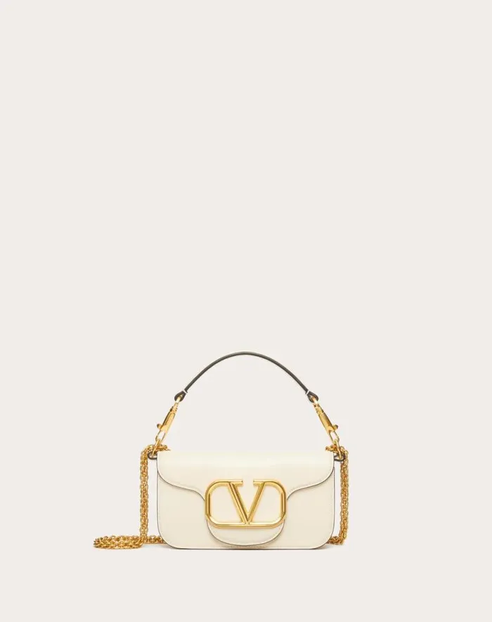 Valentino Shoulder Bags Woman Valentino Garavani Loc Small Shoulder Bag In Calfskin For Woman In Black Black Valentino Shoulder Bags Woman Valentino Garavani Loc Small Shoulder Bag In Calfskin For Woman In Black Black