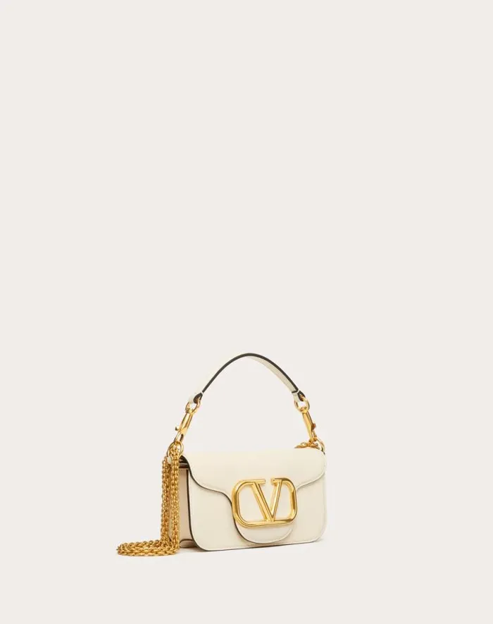 Valentino Shoulder Bags Woman Valentino Garavani Loc Small Shoulder Bag In Calfskin For Woman In Black Black Valentino Shoulder Bags Woman Valentino Garavani Loc Small Shoulder Bag In Calfskin For Woman In Black Black