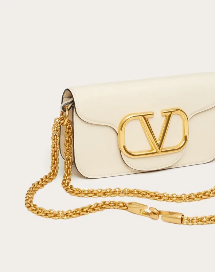 Valentino Shoulder Bags Woman Valentino Garavani Loc Small Shoulder Bag In Calfskin For Woman In Black Black Valentino Shoulder Bags Woman Valentino Garavani Loc Small Shoulder Bag In Calfskin For Woman In Black Black