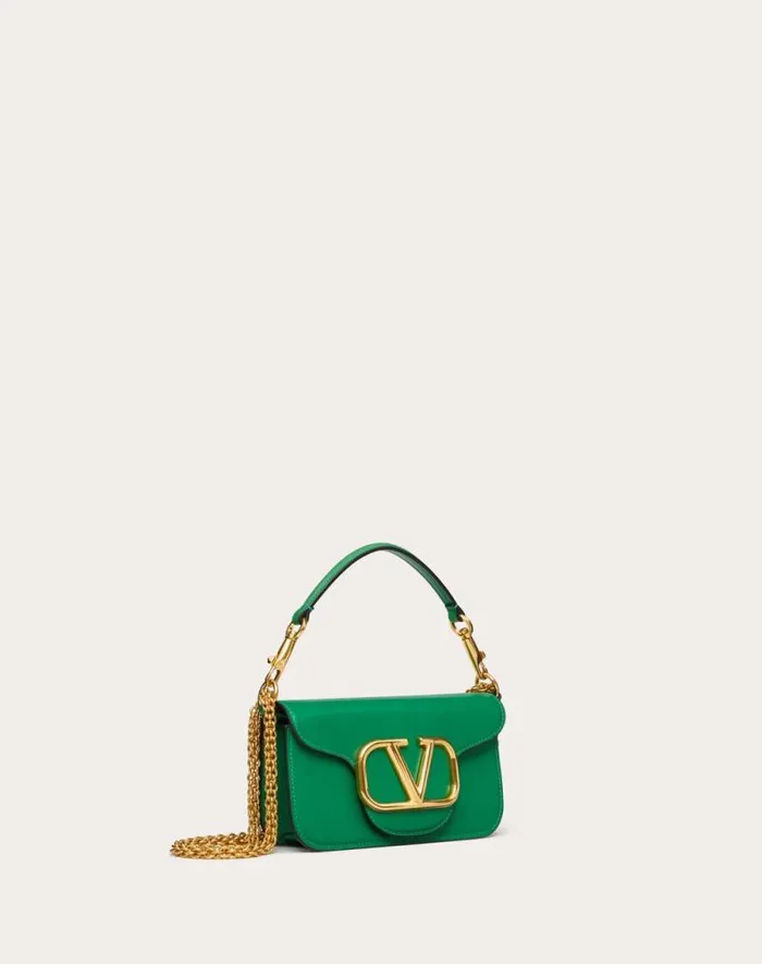 Valentino Shoulder Bags Woman Valentino Garavani Loc Small Shoulder Bag In Calfskin For Woman In Black Black Valentino Shoulder Bags Woman Valentino Garavani Loc Small Shoulder Bag In Calfskin For Woman In Black Black