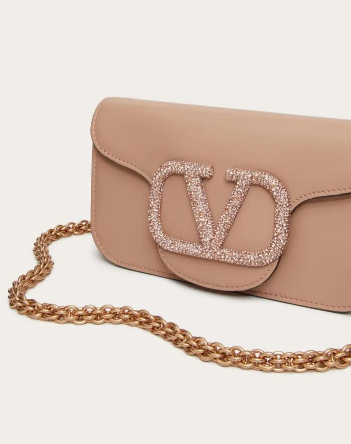 Valentino Shoulder Bags Woman Valentino Garavani Loc Small Shoulder Bag With Jewel Logo For Woman In Light Ivory Light Ivory Valentino Shoulder Bags Woman Valentino Garavani Loc Small Shoulder Bag With Jewel Logo For Woman In Light Ivory Light Ivory