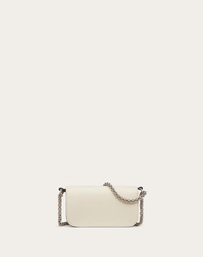 Valentino Shoulder Bags Woman Valentino Garavani Loc Small Shoulder Bag With Jewel Logo For Woman In Light Ivory Light Ivory Valentino Shoulder Bags Woman Valentino Garavani Loc Small Shoulder Bag With Jewel Logo For Woman In Light Ivory Light Ivory