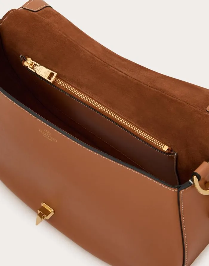 Valentino Shoulder Bags Woman Valentino Garavani Ohval Medium Shoulder Bag In Nappa Calfskin For Woman In Black Black Valentino Shoulder Bags Woman Valentino Garavani Ohval Medium Shoulder Bag In Nappa Calfskin For Woman In Black Black