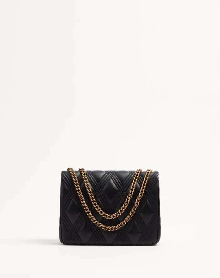 Valentino Shoulder Bags Woman Valentino Garavani Quiltie 67 Medium Shoulder Bag In Quilted Nappa Leather For Woman In Rose Cannelle Rose Cannelle
