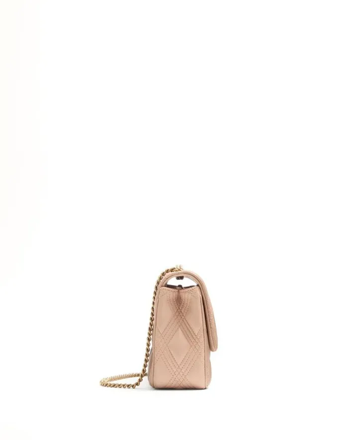 Valentino Shoulder Bags Woman Valentino Garavani Quiltie 67 Medium Shoulder Bag In Quilted Nappa Leather For Woman In Rose Cannelle Rose Cannelle