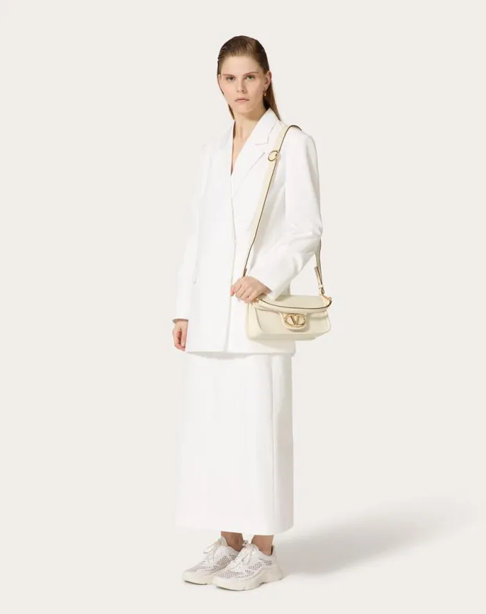 Valentino Shoulder Bags Woman Vlogo 1960 Nappa Leather Medium Shoulder Bag For Woman In Ivory Ivory Valentino Shoulder Bags Woman Vlogo 1960 Nappa Leather Medium Shoulder Bag For Woman In Ivory Ivory