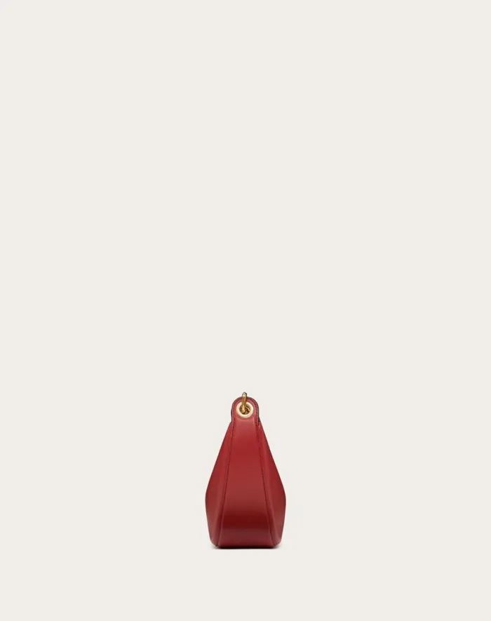 Valentino Shoulder Bags Woman Vlogo Moon Mini Hobo Bag In Nappa Leather With Chain For Woman In Ivory Ivory