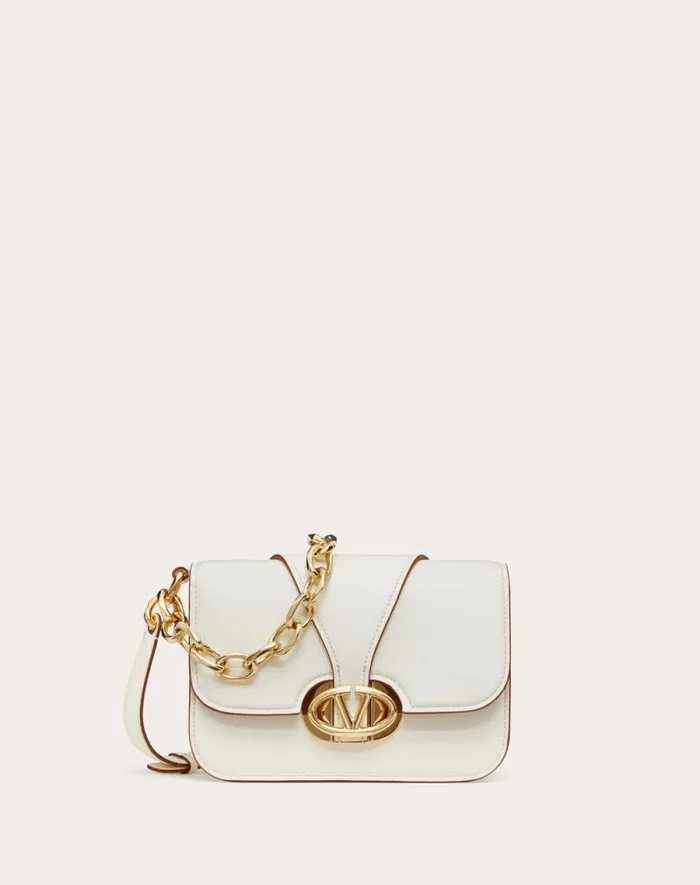 Valentino Shoulder Bags Woman Vlogo O039clock Small Nappa Leather Shoulder Bag With Chain For Woman In Black Black Valentino Shoulder Bags Woman Vlogo O039clock Small Nappa Leather Shoulder Bag With Chain For Woman In Black Black