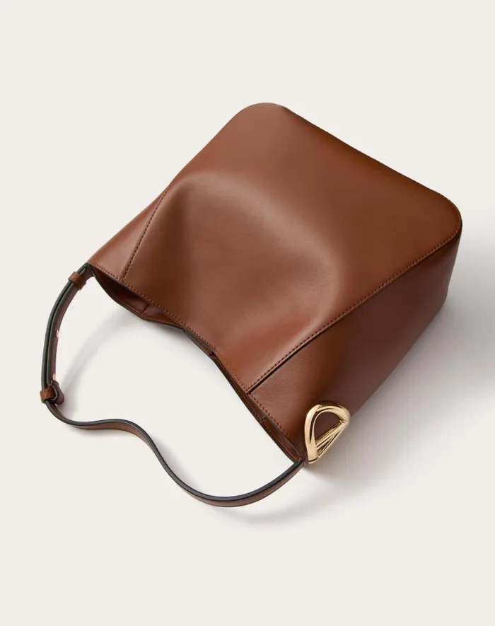 Valentino Shoulder Bags Woman Vlogo Side Bucket Bag In Nappa Calfskin For Woman In Black Black Valentino Shoulder Bags Woman Vlogo Side Bucket Bag In Nappa Calfskin For Woman In Black Black