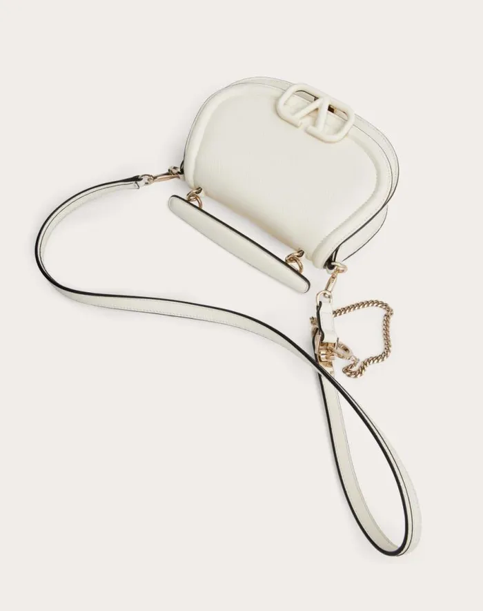 Valentino Shoulder Bags Woman Vsling Shoulder Bag In Grainy Calfskin For Woman In Ivory Ivory