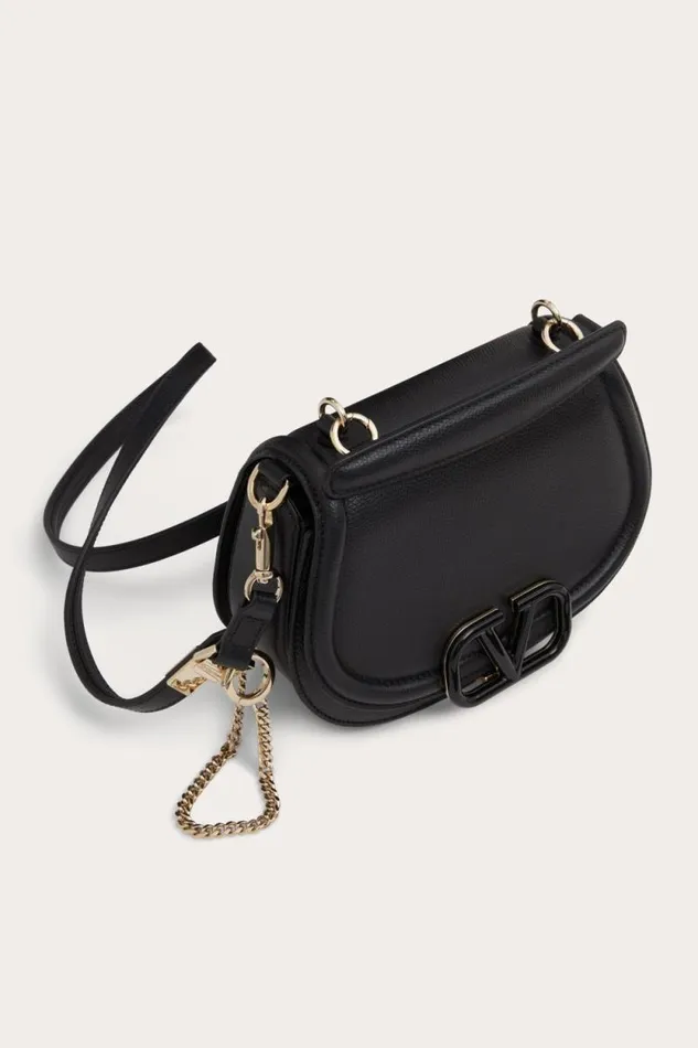 Valentino Shoulder Bags Woman Vsling Shoulder Bag In Grainy Calfskin For Woman In Ivory Ivory