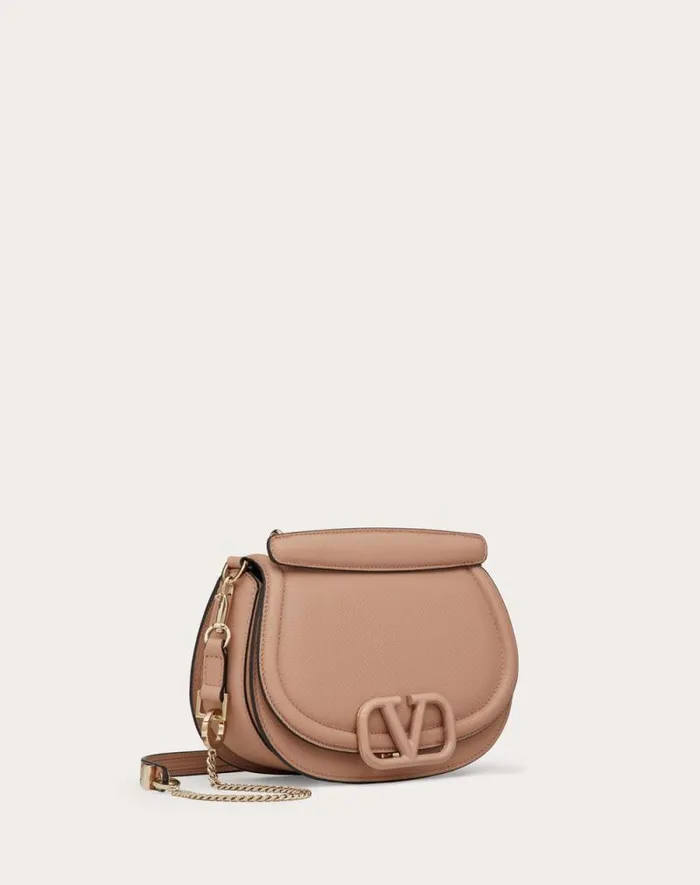 Valentino Shoulder Bags Woman Vsling Shoulder Bag In Grainy Calfskin For Woman In Ivory Ivory