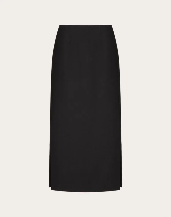Valentino Skirts Woman Grisaille Midi Skirt For Woman In Red Red