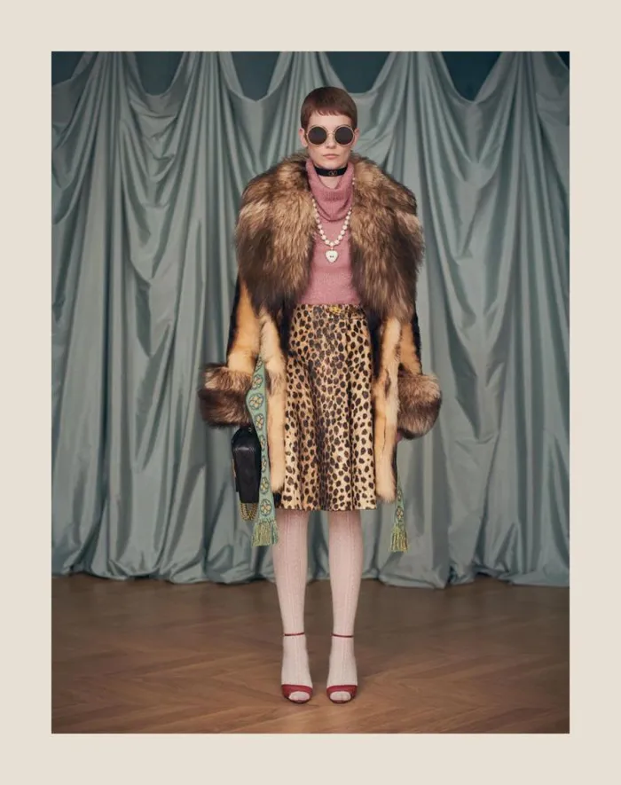 Valentino Skirts Woman Wool Cloth Skirt In Jaguar Spots Print For Woman In Animal Print Animal Print