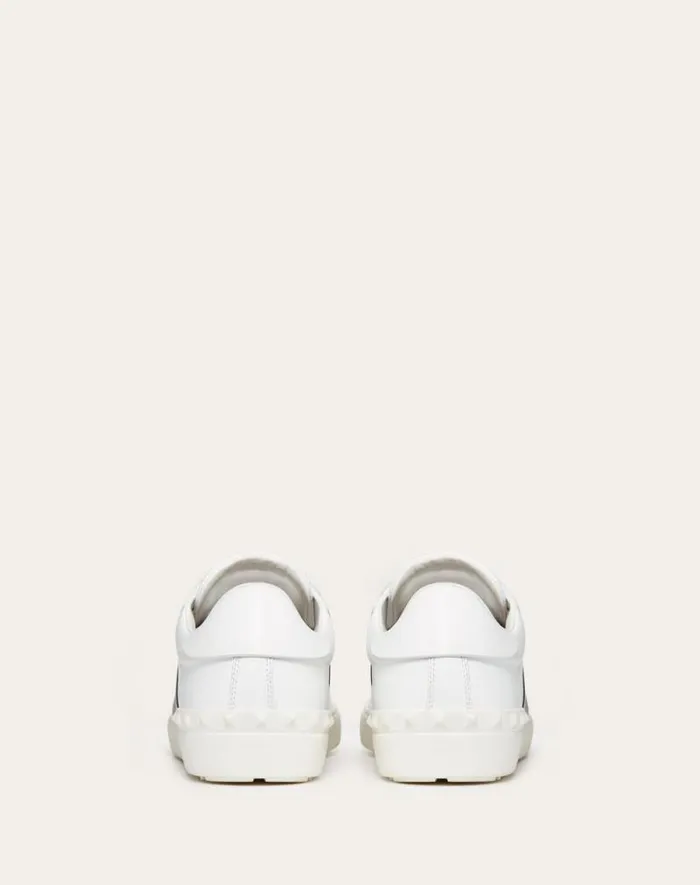 Valentino Sneakers Man Calfskin Open Sneaker For Man In White Black White Black Valentino Sneakers Man Calfskin Open Sneaker For Man In White Black White Black