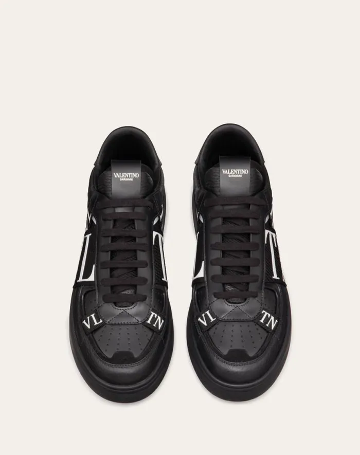 Valentino Sneakers Man Lowtop Calfskin Vl7n Sneaker With Bands For Man In White Black White Black Valentino Sneakers Man Lowtop Calfskin Vl7n Sneaker With Bands For Man In White Black White Black