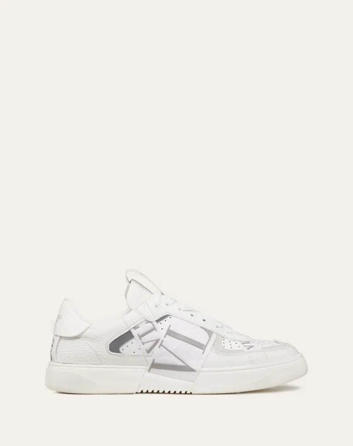Valentino Sneakers Man Lowtop Calfskin Vl7n Sneaker With Bands For Man In White Black White Black Valentino Sneakers Man Lowtop Calfskin Vl7n Sneaker With Bands For Man In White Black White Black