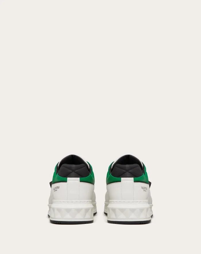 Valentino Sneakers Man One Stud Lowtop Nappa Sneaker For Man In Blackgray Blackgray Valentino Sneakers Man One Stud Lowtop Nappa Sneaker For Man In Blackgray Blackgray
