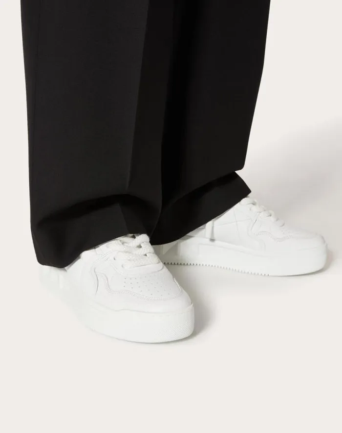 Valentino Sneakers Man One Stud Xl Nappa Leather Lowtop Sneaker For Man In Black Black Valentino Sneakers Man One Stud Xl Nappa Leather Lowtop Sneaker For Man In Black Black