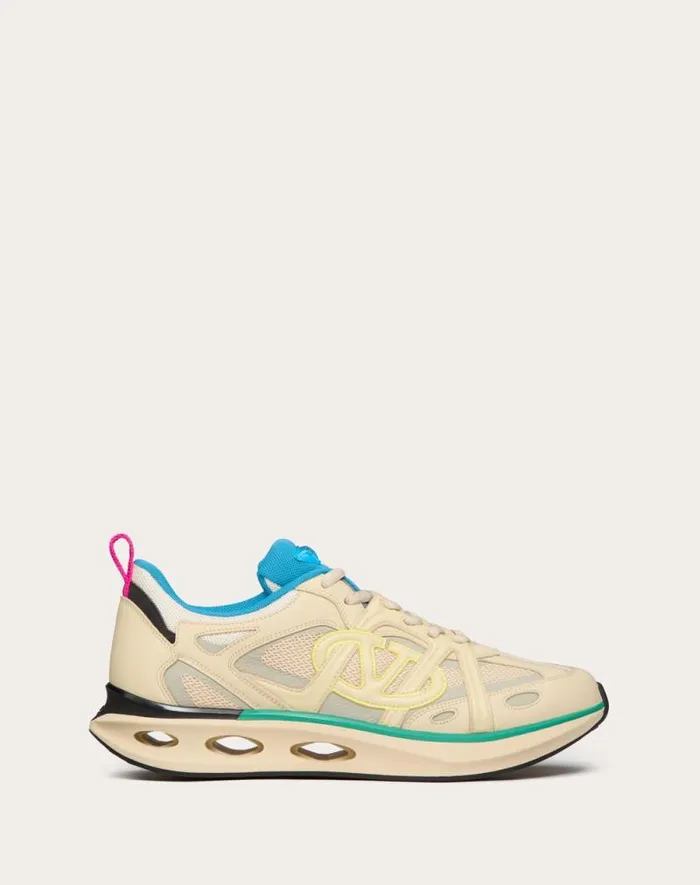 Valentino Sneakers Man Vlogo Easyjog Lowtop Sneaker In Calfskin And Fabric For Man In New Chinosblack New Chinosblack Valentino Sneakers Man Vlogo Easyjog Lowtop Sneaker In Calfskin And Fabric For Man In New Chinosblack New Chinosblack