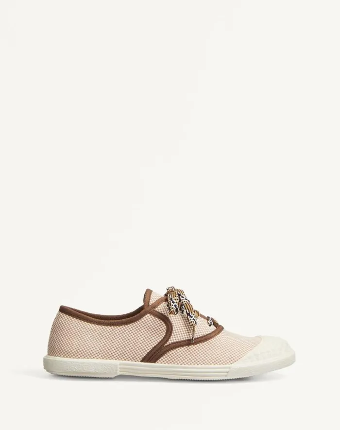 Valentino Sneakers Woman Bay By Bay Canvas Sneaker For Woman In Tobacco Tobacco Valentino Sneakers Woman Bay By Bay Canvas Sneaker For Woman In Tobacco Tobacco