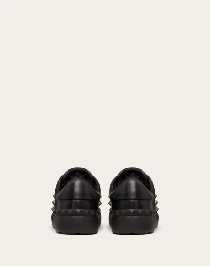 Valentino Sneakers Woman Rockstud Untitled Noir Calfskin Leather Sneaker For Woman In Black Black Valentino Sneakers Woman Rockstud Untitled Noir Calfskin Leather Sneaker For Woman In Black Black