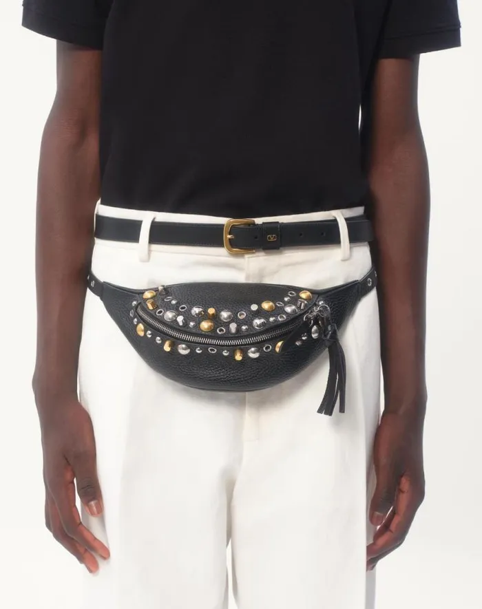 Valentino Tshirts And Sweatshirts Man Cotton Piqu Polo Shirt With Vlogo Patch For Man In Black Black