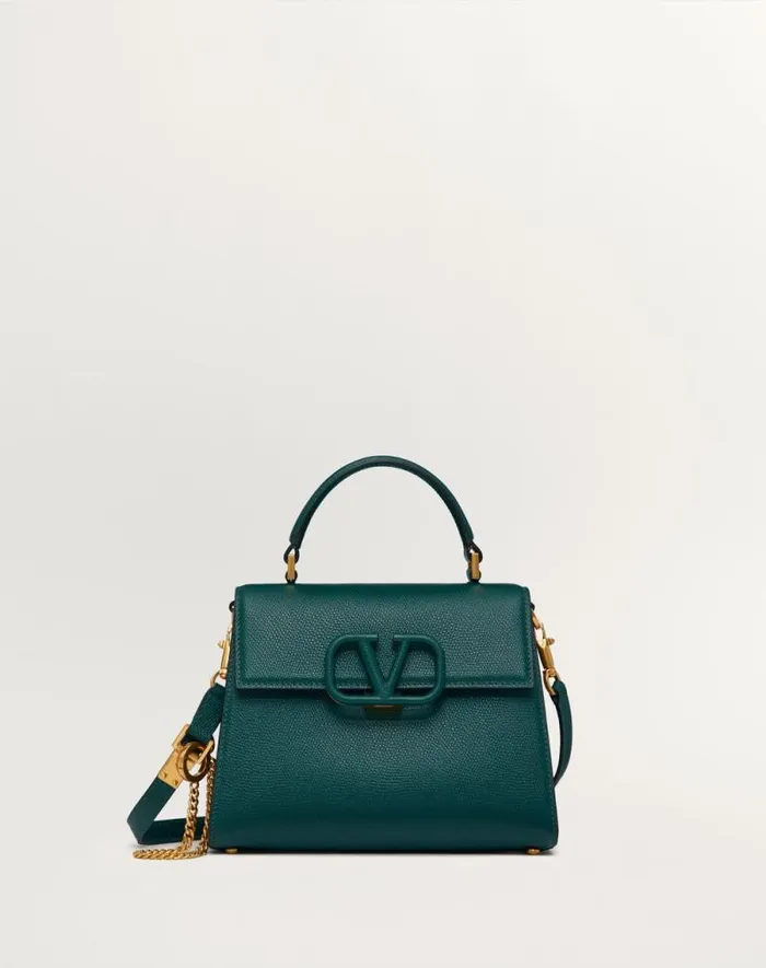 Valentino Top Handle Bags Woman Small Vsling Grainy Calfskin Handbag For Woman In Black Black Valentino Top Handle Bags Woman Small Vsling Grainy Calfskin Handbag For Woman In Black Black