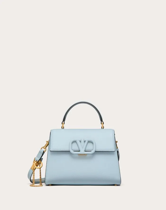 Valentino Top Handle Bags Woman Small Vsling Grainy Calfskin Handbag For Woman In Black Black Valentino Top Handle Bags Woman Small Vsling Grainy Calfskin Handbag For Woman In Black Black