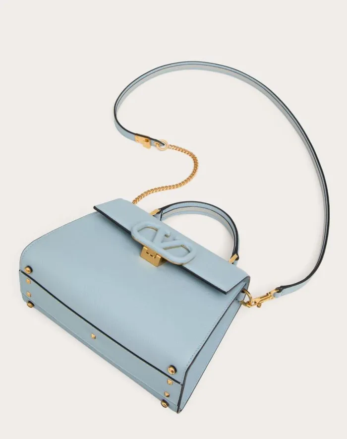 Valentino Top Handle Bags Woman Small Vsling Grainy Calfskin Handbag For Woman In Black Black Valentino Top Handle Bags Woman Small Vsling Grainy Calfskin Handbag For Woman In Black Black